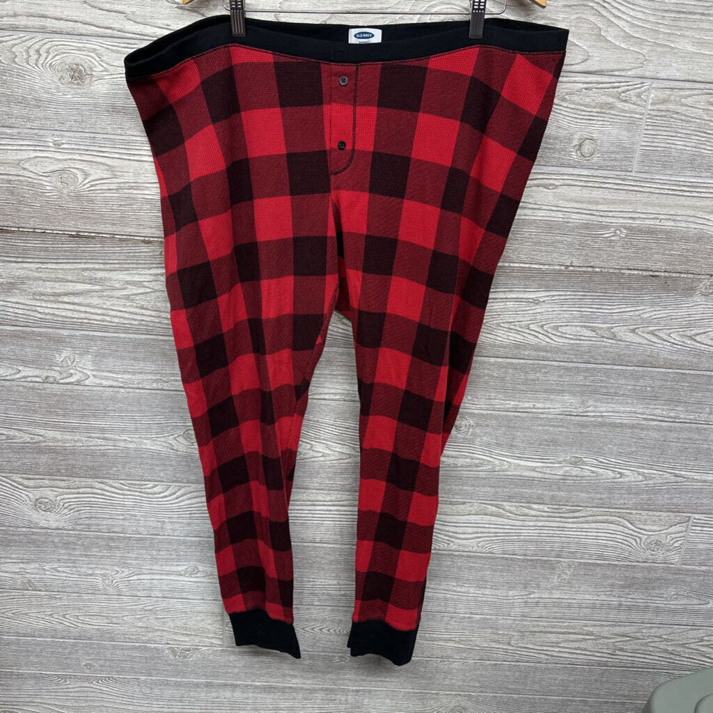 2 Pc LS Ruched Thermal PJs Buffalo Plaid