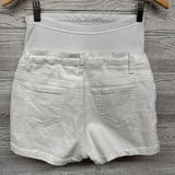 Full Panel Distressed Denim Shorts