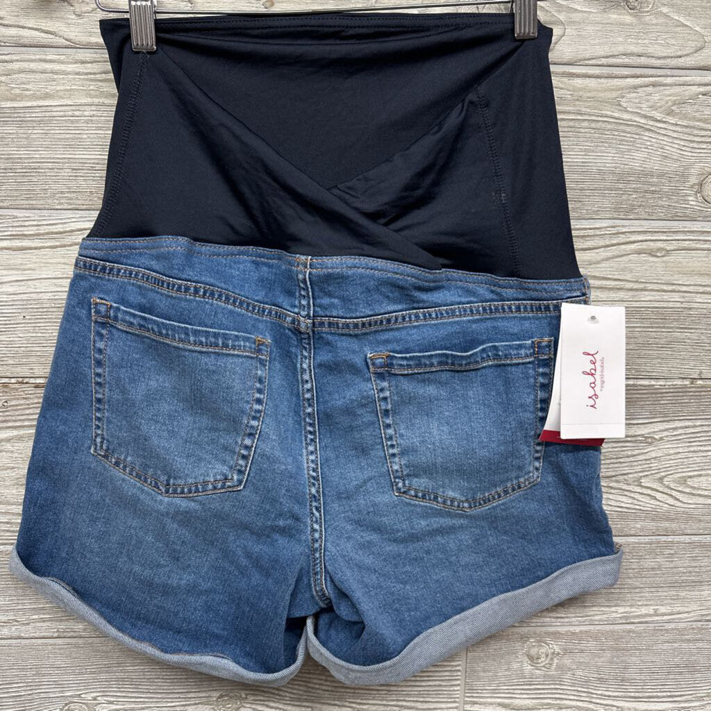 NEW Full Panel Denim Shorts Cuffed