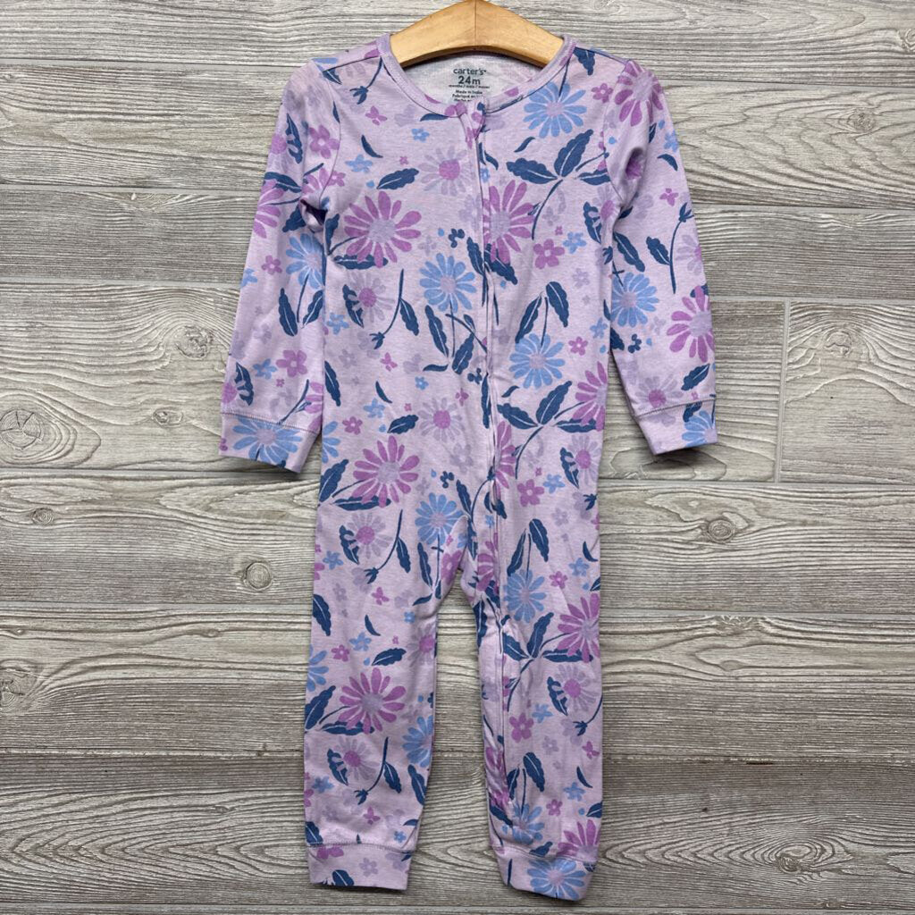 Nw/oT Footless Sleep N Play Flowers