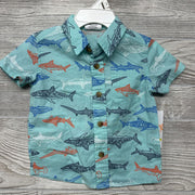NEW SS Button Up Shirt Sharks