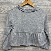 Crop Peplum Hooded Sweater