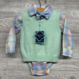 NEW 3-Piece Sweater Vest Set with Bowtie