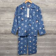 NEW Button Up Shirt & Pants Pj Snow Flakes & Polar Bears