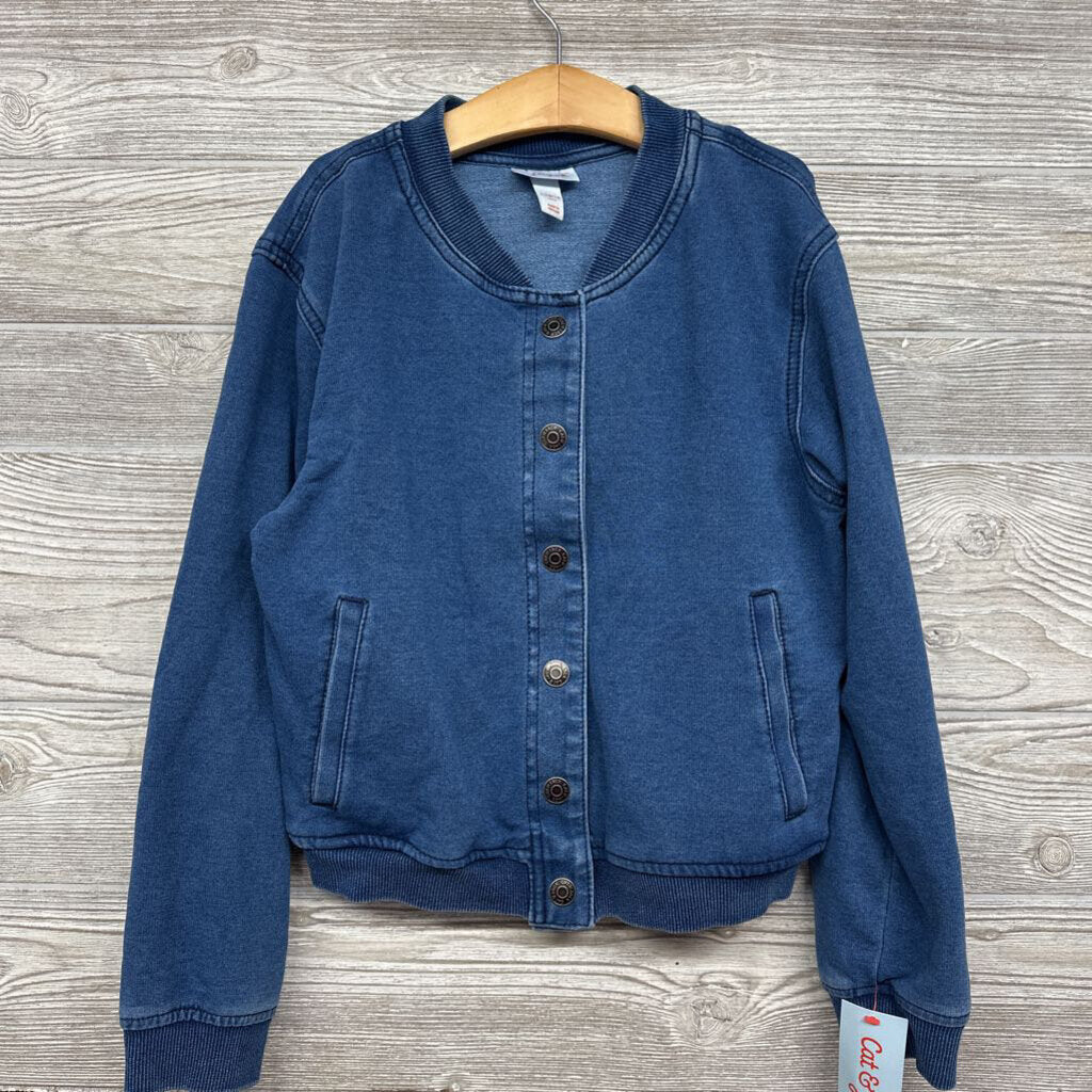 NEW Knit Denim Jacket Snap Up