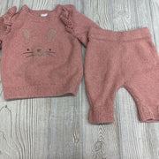 Flutter Sleeve Sweater Rabbit & Pants