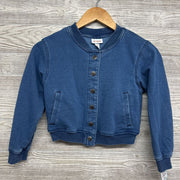 NEW Knit Denim Jacket Snap Up