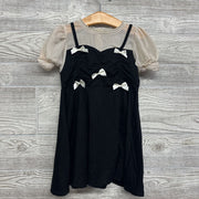 Dress Bows & Sheer Faux Shirt