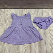 Flutter Sleeve Dress & Bloomers Flowers