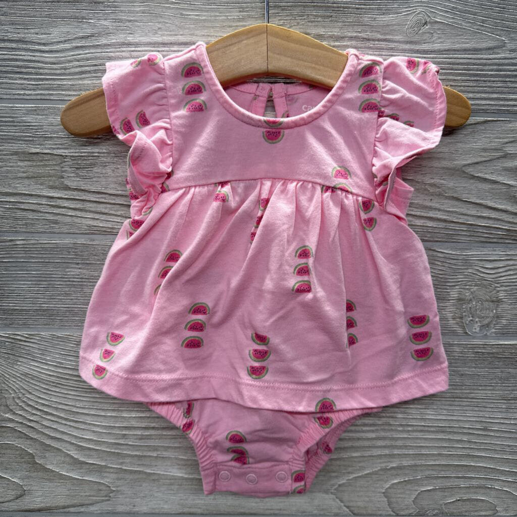 Flutter Sleeve Romper Watermelon