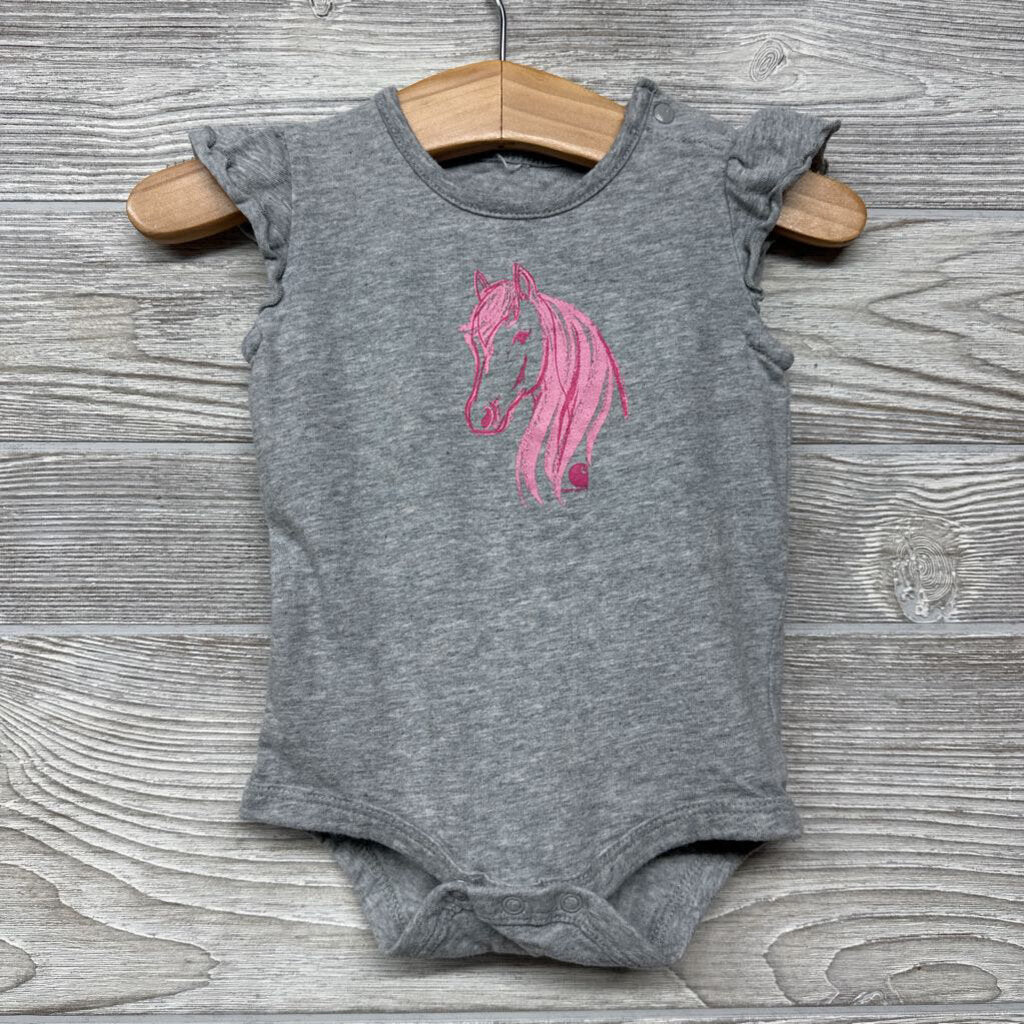 Flutter Sleeve Bodysuit Horse