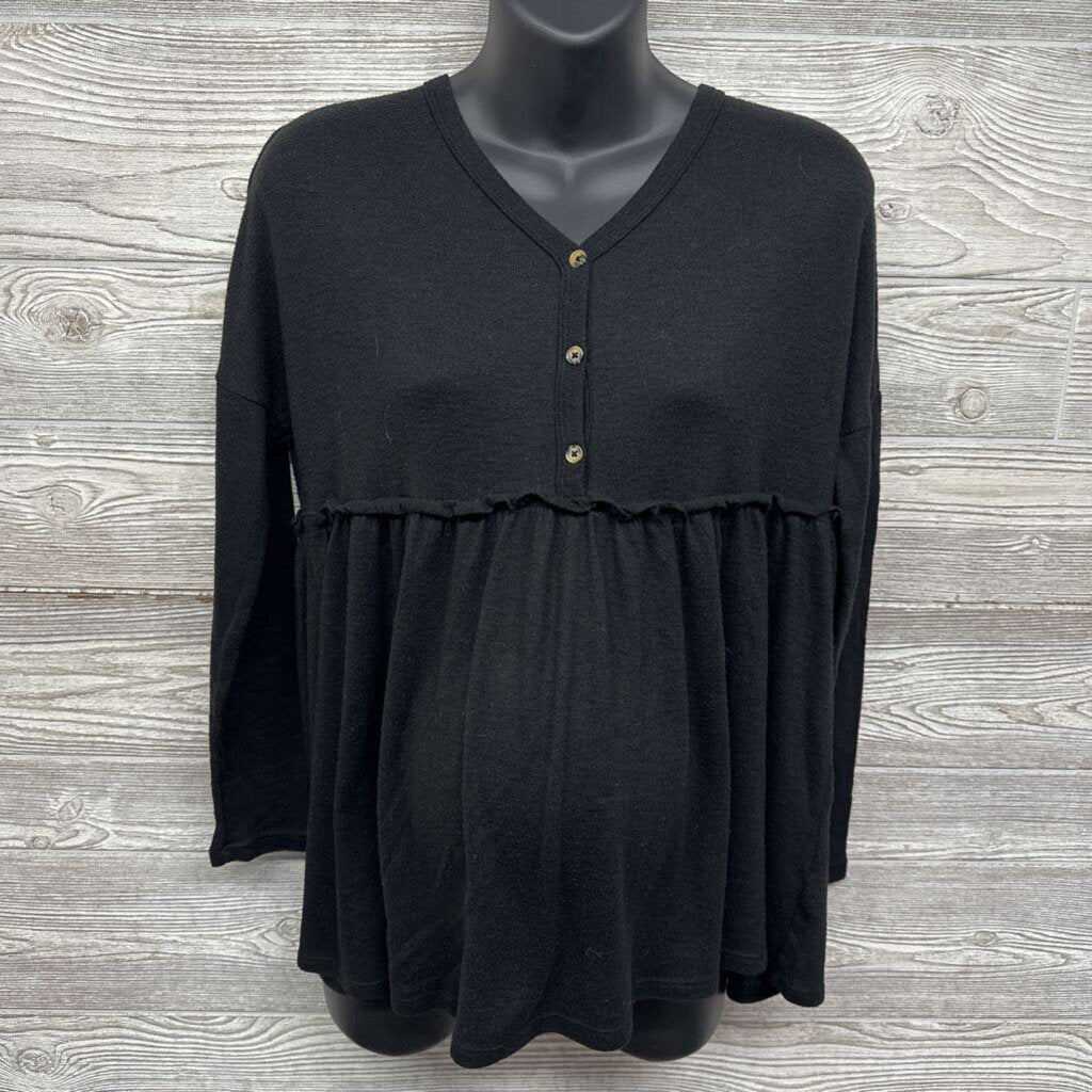 Peplum Button Shirt