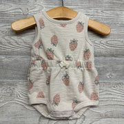 Organic Bubble Romper Strawberries