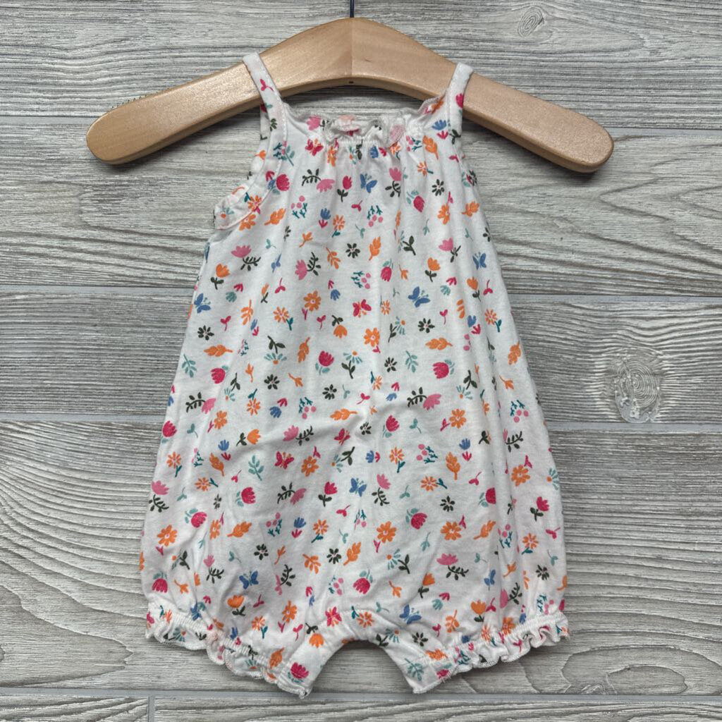 Tank Top Romper Flowers