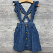 Denim Jumper Ruffle Straps