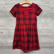 Plaid Pleated Dress Bow