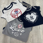 NEW 3 Pk Bodysuit New York Yankees