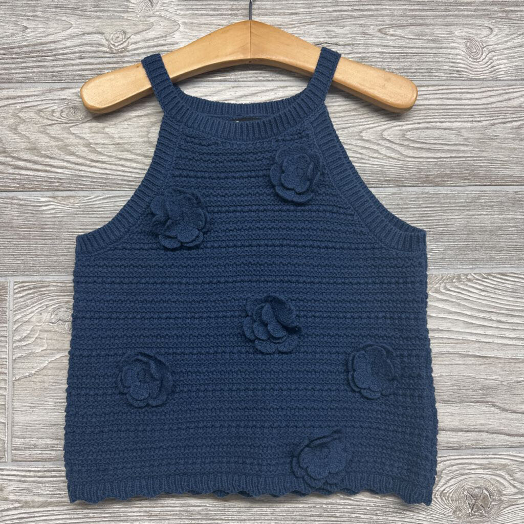 Sweater Tank Top Flowers