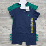 NEW 2 Pk Shorty Romper Dinosaurs