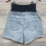 NEW Full Panel Roll Cuff Denim Shorts