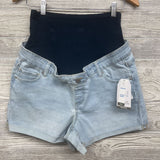 NEW Full Panel Roll Cuff Denim Shorts