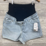 NEW Full Panel Roll Cuff Denim Shorts