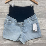 NEW Full Panel Roll Cuff Denim Shorts