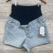 NEW Full Panel Roll Cuff Denim Shorts