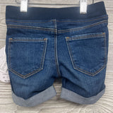 NEW Pull On Cuffed Knit Denim Shorts