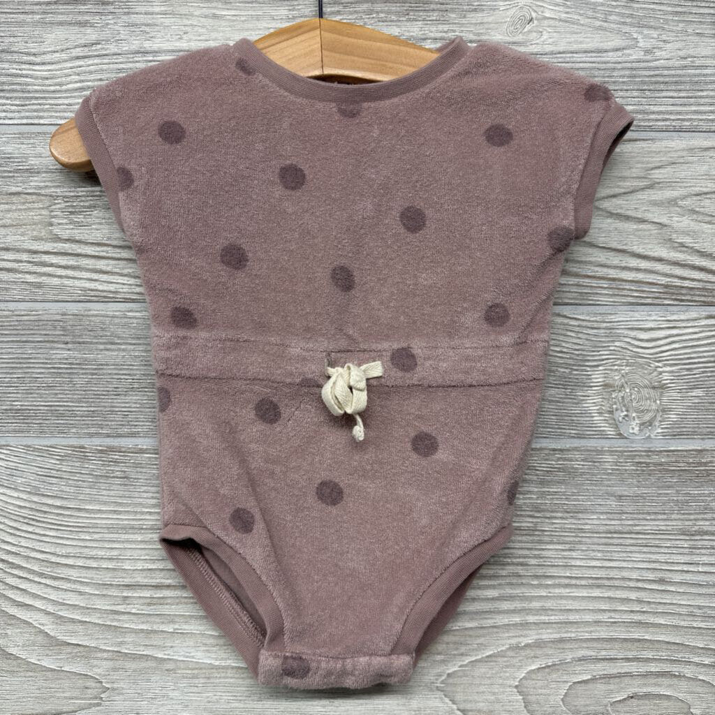 Terry Cloth Romper Dots
