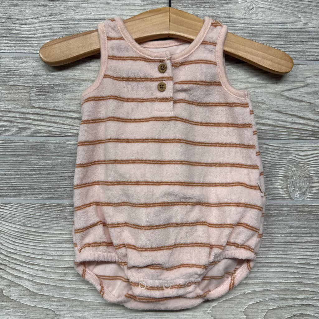 Tank Terry Cloth Romper Stripes