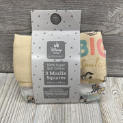 NEW 3 Pk Muslin Squares Characters