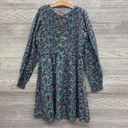 LS Smocked Dress Acorns Leaves