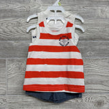NEW 2 Pc Tank Top Ride The Tide & Shorts