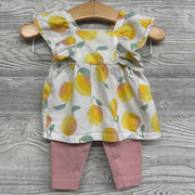 Flutter Sleeve Shirt & Leggings Lemons
