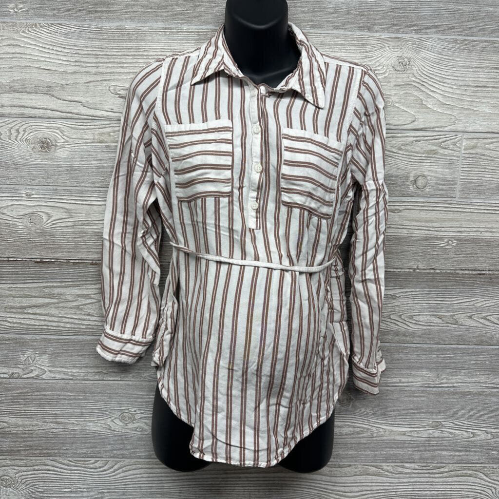 Blouse Stripes W/ Belt