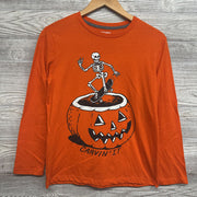 LS Shirt Skeleton Skateboarding