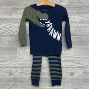 2 Pc LS PJs Yaaawn Stripes