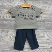 Bodysuit, Jacket & Pants Stripes My Adventure Begins