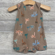 Shorty Romper Palm Trees