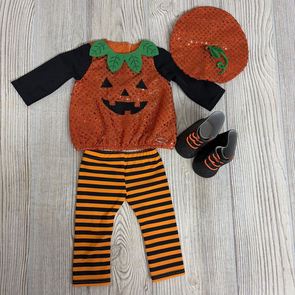 18 In Doll Pretty Pumpkin Costume