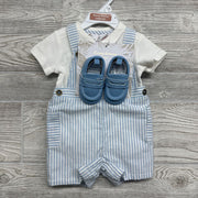 NEW Shortalls, Polo Bodysuit & Soft Sole Shoes Stripes