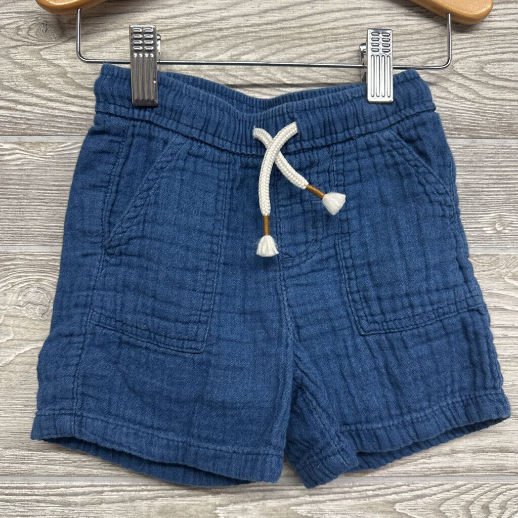 Gauze Button Up Shirt & Shorts Chest Pocket