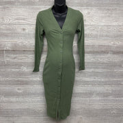 Ribbed Button Down Maxi Dress