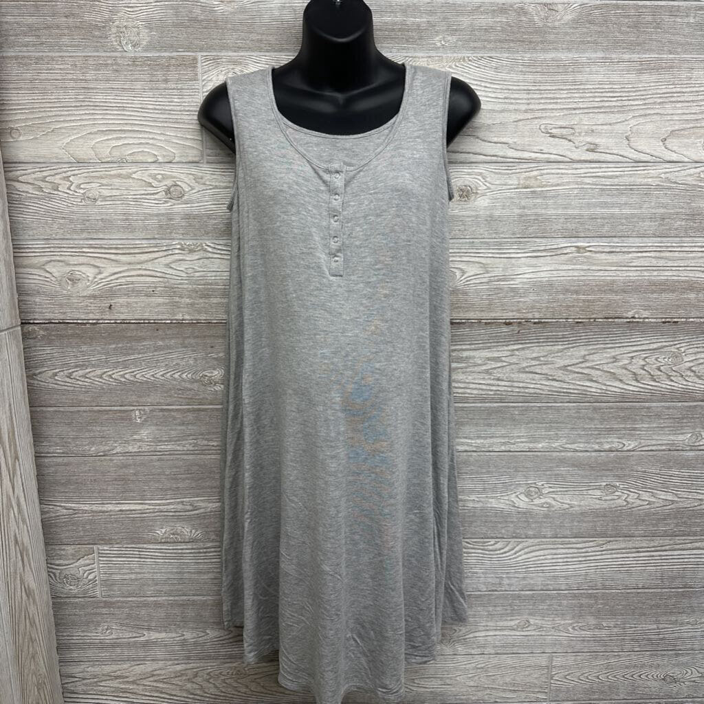 Sleeveless Nursing Henley Maternity Dress