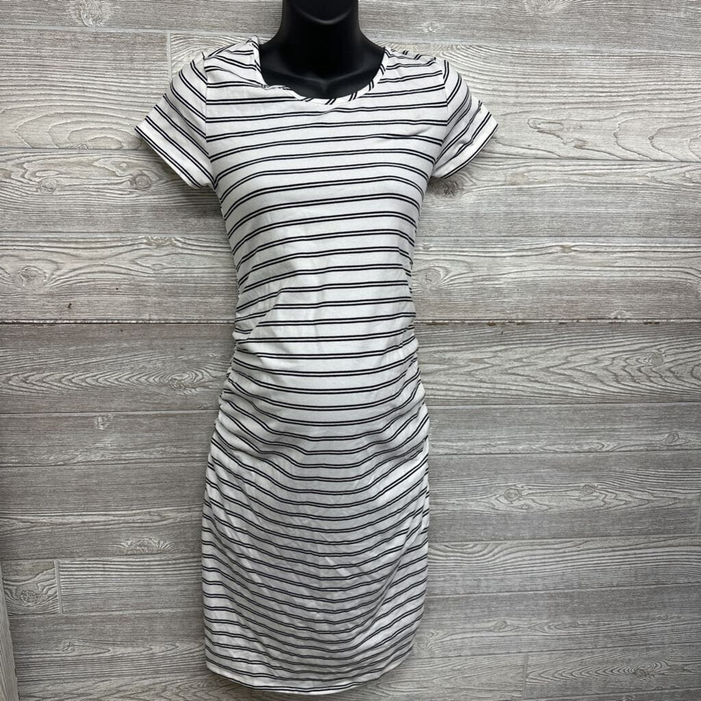 NEW Ruched Dress Stripes