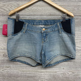 NEW Side Panel Midi Denim Shorts