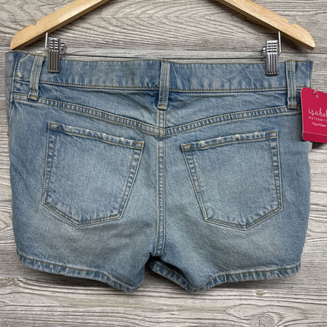 NEW Side Panel Midi Denim Shorts