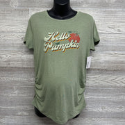 NEW Ruched Shirt Hello Pumpkin