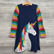 LS Dress Unicorn & Striped Arms